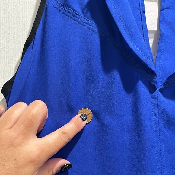 A.L.C. Royal Blue Sleeveless Blouse, Size Small - Picture 7 of 11